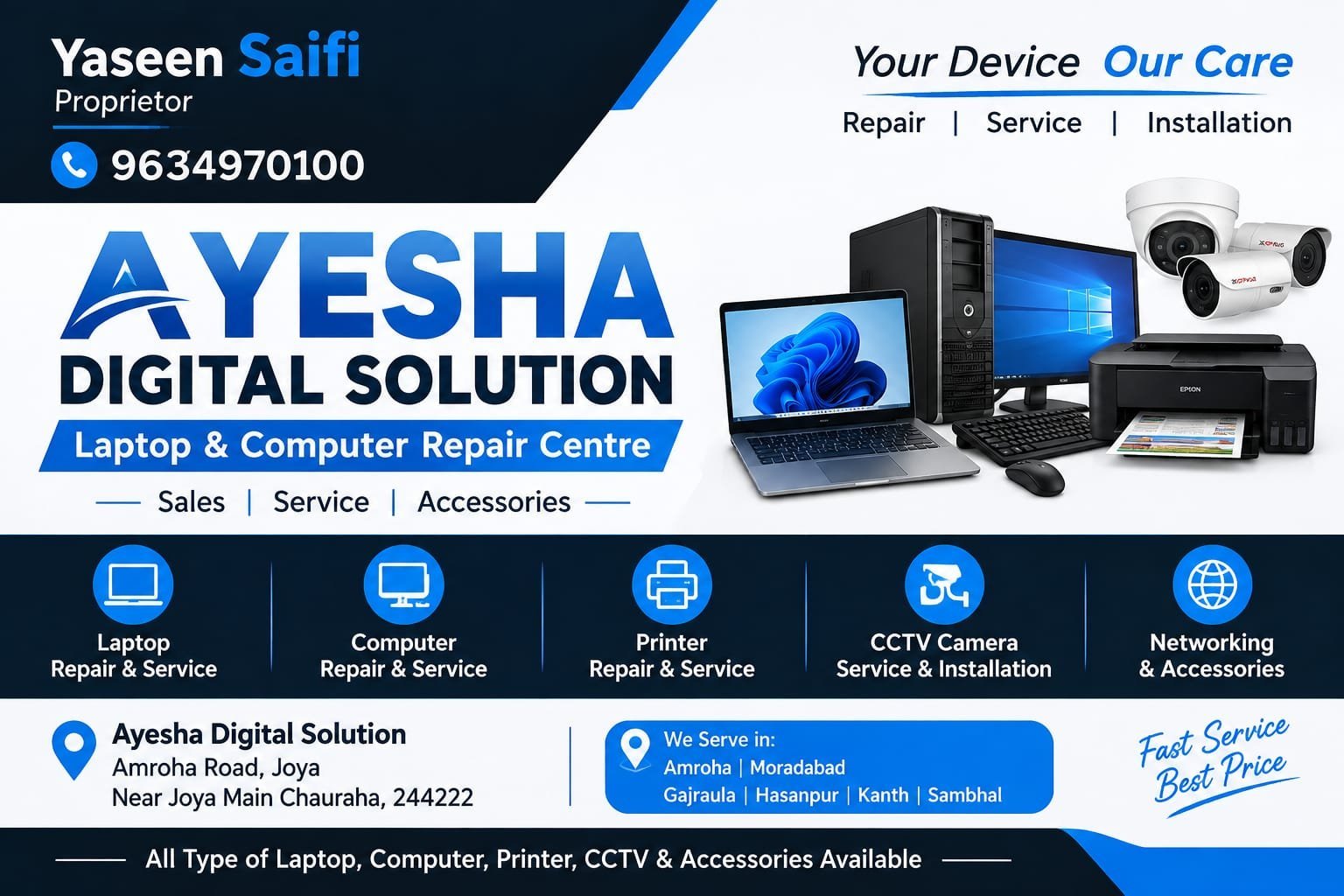 Ayesha Digital Solution – Laptop & Computer Repair Centre