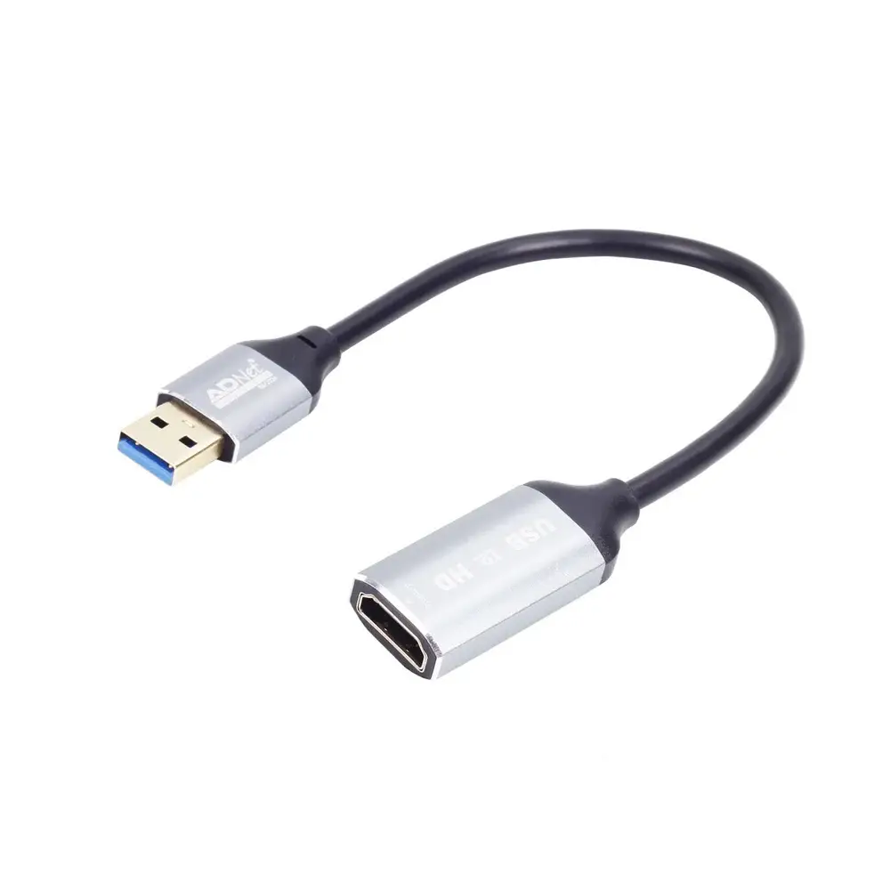USB to HDMI 15cm 4K Ultra HD Adapter ,Plug & Play Display Converter .ADP-UH-1137
