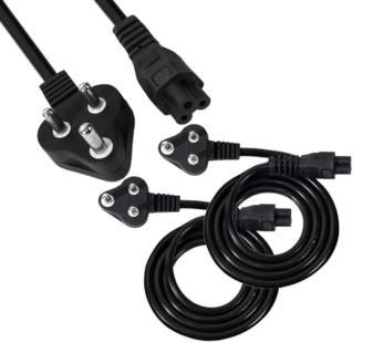 Storite 2 Pack Universal 3 Pin Laptop Power Cable Replacement for Laptop Charger Adapter Power Cord – (1M, Black)