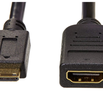 Mini HDMI Male (NOT Micro USB/ NOT Micro HDMI) to HDMI Female Converter Adapter Cable, 6 Inch, 1-Pack, NOT Compatible with Mobile Phones