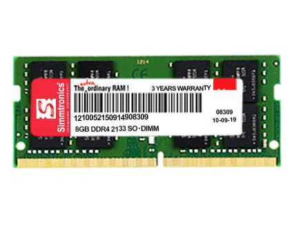 Simmtronics 8GB DDR4 Laptop RAM 2133 MHz (PC 17000) with 3 Year Warranty