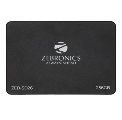 Zebronics SSD ZEB-SD26 256 GB Solid State Drive, TLC, SATA II & SATA III Interface